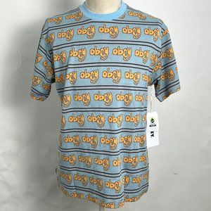 Obey Knit T-Shirt "Depiction" Sky Blue